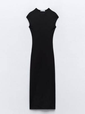 Платье миди Zara черный