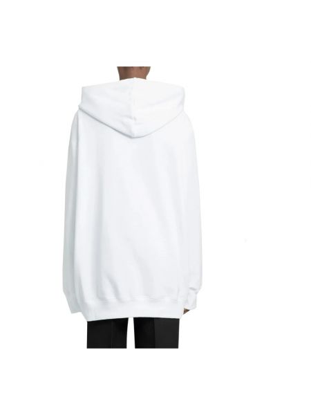 Sudadera con capucha de algodón Lanvin blanco