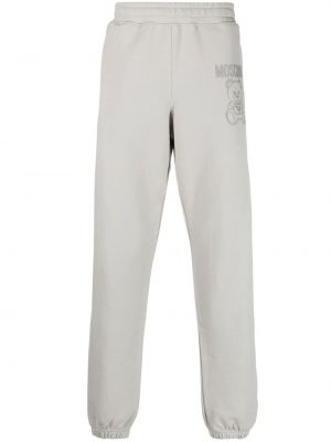 Pantalon de joggings avec applique Moschino gris