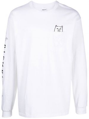 Bomull t-skjorte Ripndip hvit