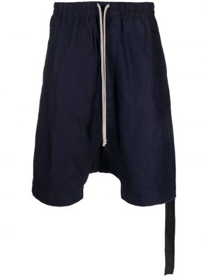 Shorts en coton Rick Owens Drkshdw bleu
