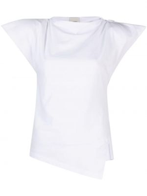 T-shirt matelassé asymétrique Isabel Marant blanc
