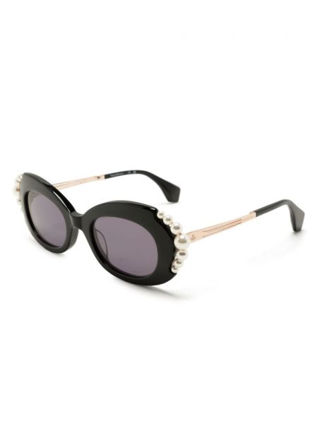 Sluneční brýle s perlami Vivienne Westwood černé