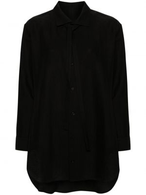 Koszula bawełniana Yohji Yamamoto czarna