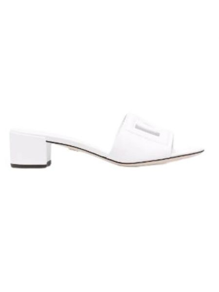 Chaussures de ville en cuir Dolce & Gabbana blanc