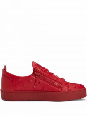 Lær sneakers Giuseppe Zanotti rød