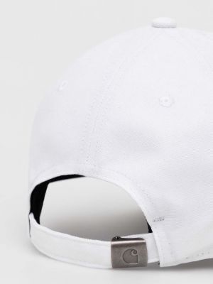 Хлопковая кепка с аппликацией Carhartt Wip белая