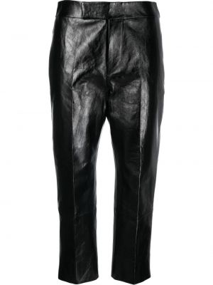 Pantaloni di pelle Sapio nero