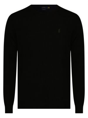 Sweter slim fit z wełny merino Polo Ralph Lauren czarny
