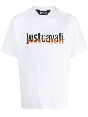 Bavlnené tričko s potlačou Just Cavalli
