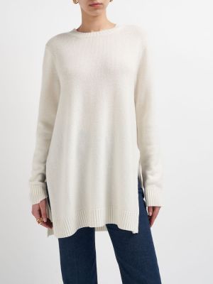 Oversize кашмирен пуловер Max Mara бяло