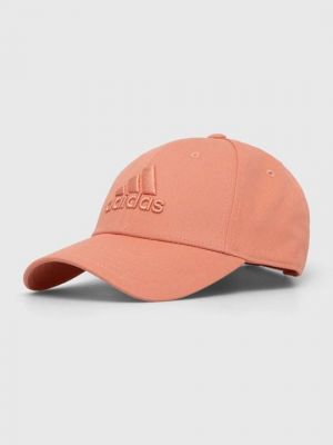 Хлопковая кепка Adidas Performance оранжевая
