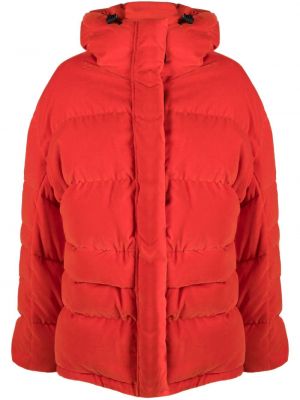 Sametový kabát Msgm červený