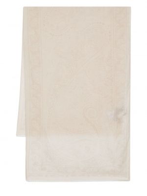 Žakárový šál s paisley vzorom Etro béžová