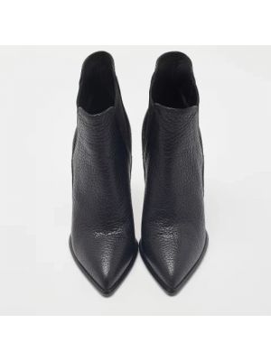 Botas de agua de cuero Louis Vuitton Vintage negro