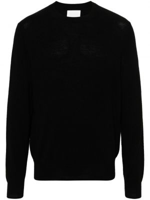 Пуловер бродиран с кръгло деколте Marant черно