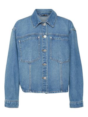 Priliehavá džínsová bunda Vero Moda modrá
