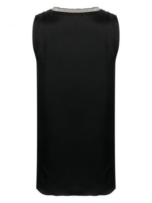Ärmelloser bluse mit v-ausschnitt Antonelli schwarz