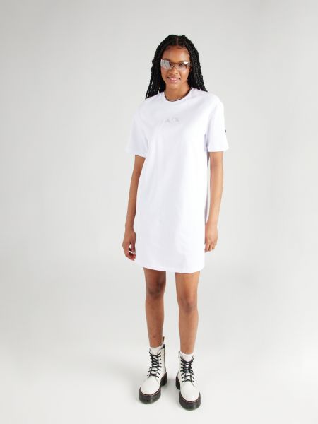 Прозрачна рокля Armani Exchange бяло