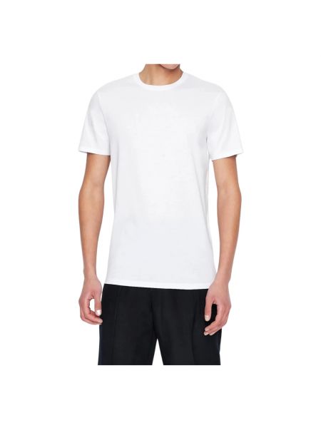 Camisa de algodón Armani Exchange blanco