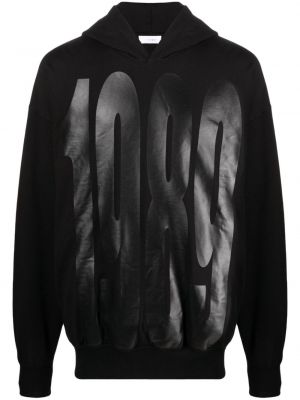 Hoodie di cotone con stampa 1989 Studio nero