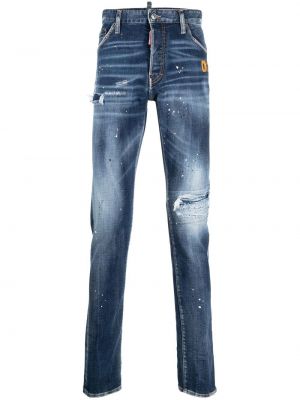 Slim fit skinny fit-jeans Dsquared2 blå