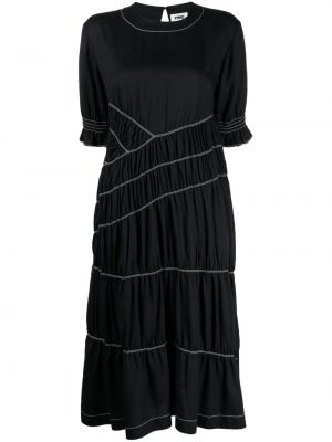 Плисирана рокля Ymc черно