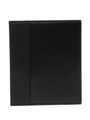 Kožená peněženka Jil Sander černá