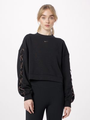 Пуловер с качулка Nike черно