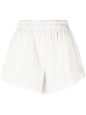 Shorts taille haute en coton Styland blanc