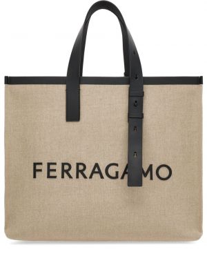 Kožená nákupná taška Ferragamo