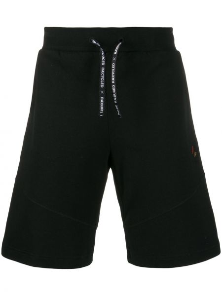 Pantalones cortos deportivos con bordado Raeburn negro