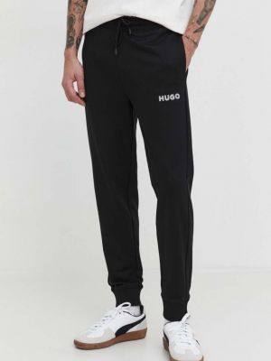 Bavlněné sportovní kalhoty Hugo černé