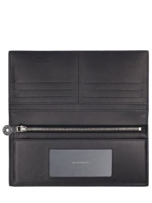 Kožená peňaženka Acne Studios čierna