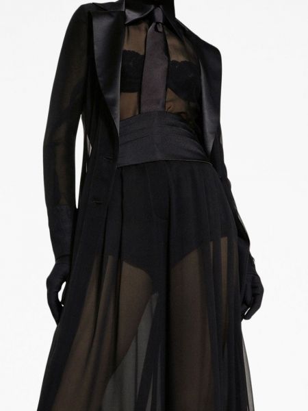 Cappotto di seta Dolce & Gabbana nero