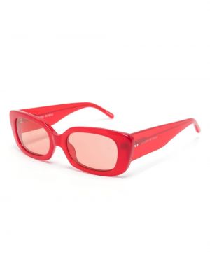 Okulary przeciwsłoneczne z kryształkami Magda Butrym czerwone