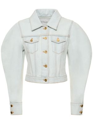 Jeansjacke aus baumwoll Nina Ricci himmelblau