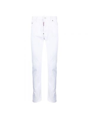 Jeansy skinny Dsquared2 białe