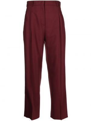 Pantaloni de lână Ps Paul Smith roșu