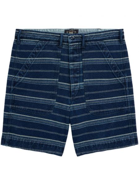 Stribet bermudashorts Ralph Lauren Rrl blå