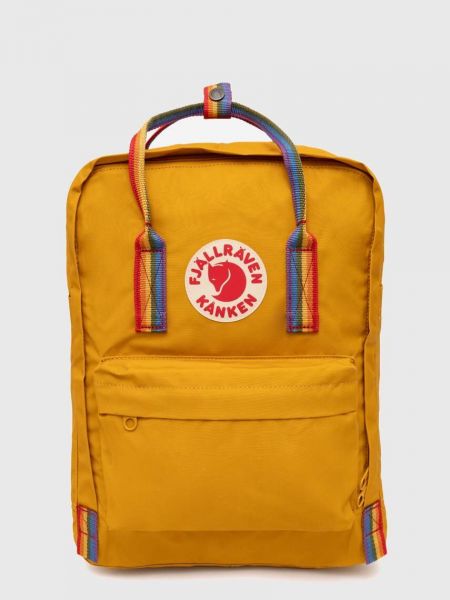 Оранжевый рюкзак с аппликацией Fjallraven