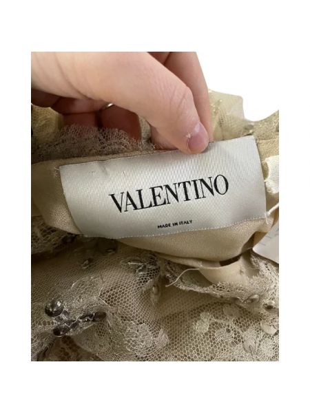 Vestido retro Valentino Vintage beige