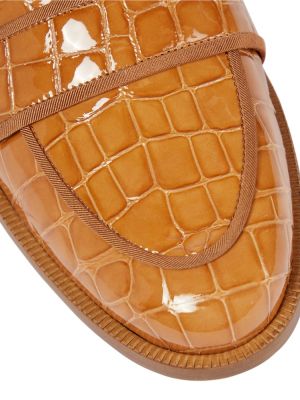 Pantofi loafer din piele Aquazzura maro