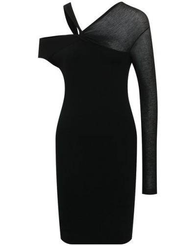 Платье из вискозы Helmut Lang, черное