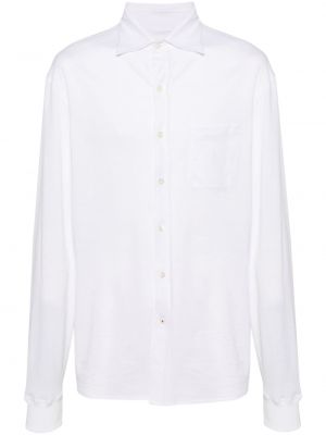 Памучна риза Isaia бяло