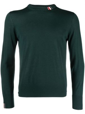 Ümara kaelusega jersey pullover Thom Browne roheline