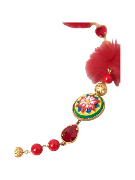 Collar de cristal Dolce & Gabbana rojo