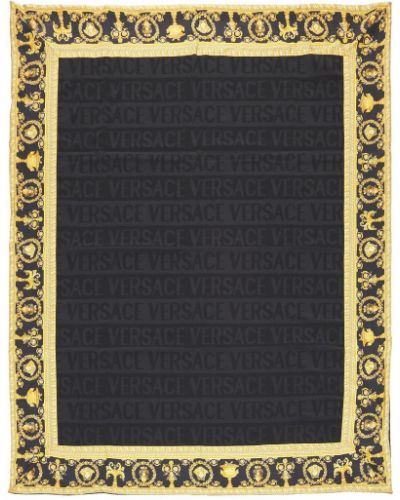 Kopalni plašč Versace črna