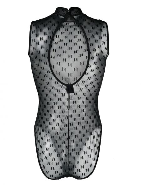 Body à imprimé transparent Karl Lagerfeld noir
