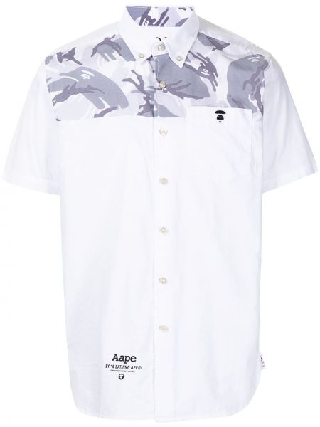 Kamuflere skjorte Aape By *a Bathing Ape® hvit